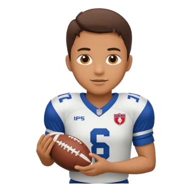 a football player in a match sticker