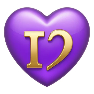 The golden Letter “t” inside a Purple Heart sticker