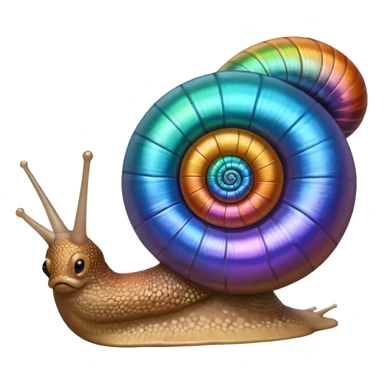 colorful snail shell sticker