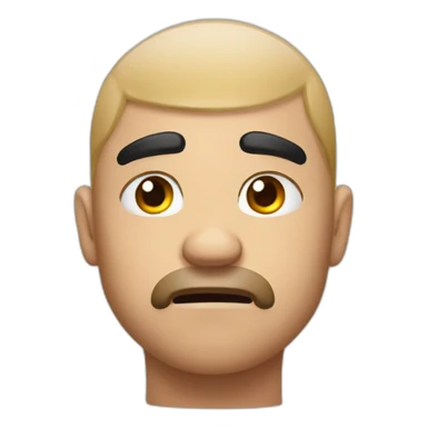 eyebrow raised aggressively with confused look sticker