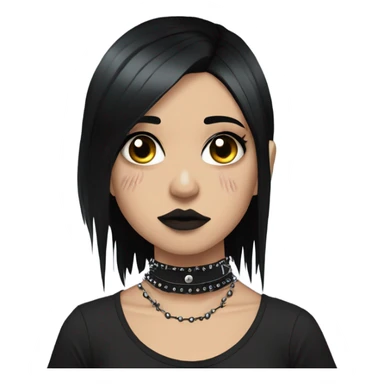 Emo girl crying sticker