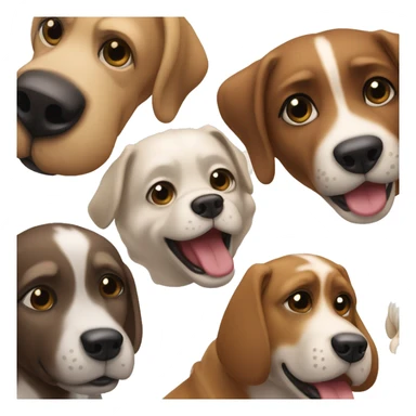 Perros enfadados de cuerpo entero actuando como humanos sticker