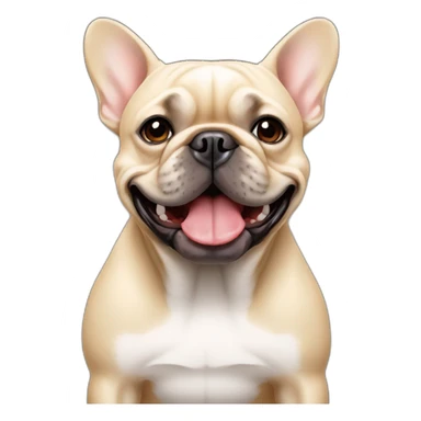 beige-french-bulldog sticker