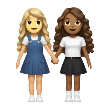 Olivia Rodrigo and Taylor swift holding hands  sticker