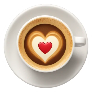 Cappuccino with Heart  sticker