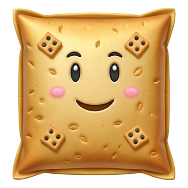 un tas de crackers aux graines bord lisse sticker