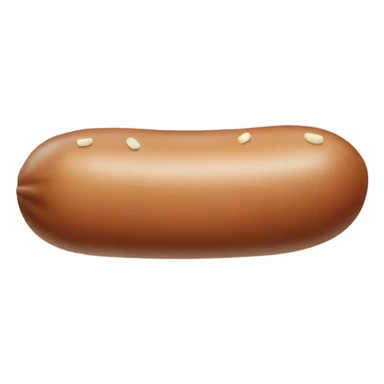 Mushroom shaped sausage wearing a hoodie sticker