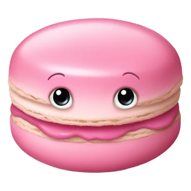 Baby pink macaroon sticker