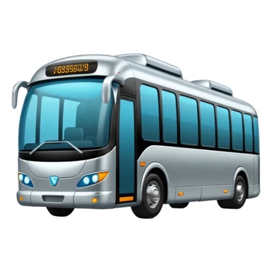 futuristic bus sticker