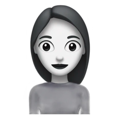 eerie shadow of a woman with straight arms  sticker