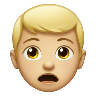 crying baby with tears sticker