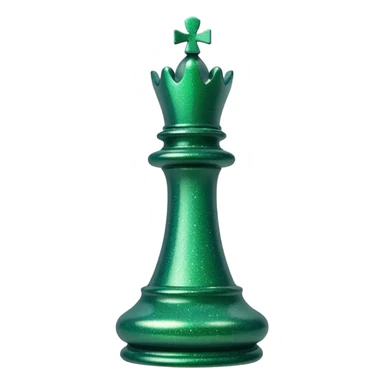 green glitter chess piece rook sticker