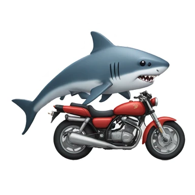 Motorcycle shark sticker