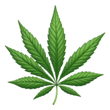 white marijuana icon sticker