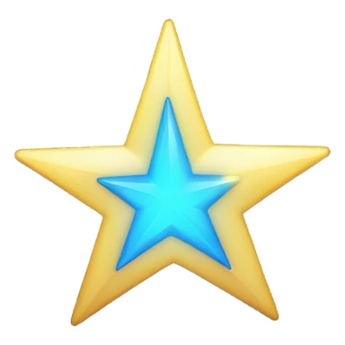 Blue star sticker