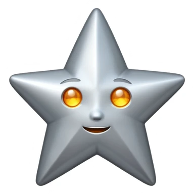
 Metal star blinking  sticker