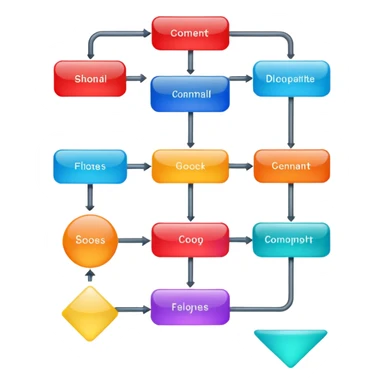 A simple shiny flowchart sticker