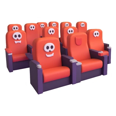 haunted cinema sticker