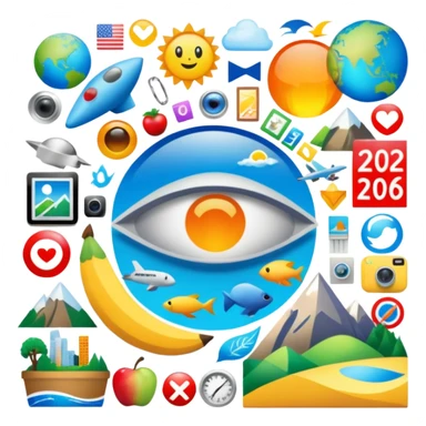 An extremely detailed lifestyle vision board collage for the year 2026. sticker