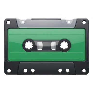 green video cassette sticker