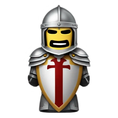 Knights Templar with sword sticker
