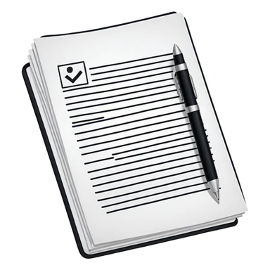 create a realistic emoji showing a logistic contract signed sticker