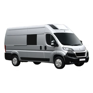 Peugeot Boxer L3H2 Campervan with two windows color: silver, maxxfan  sticker