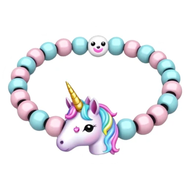 Kawaii decora unicorn bracelet sticker