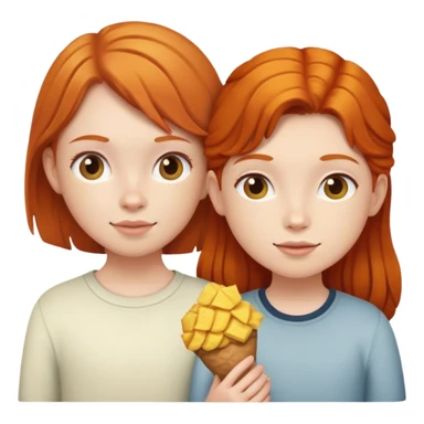 ginger girl with you friend  sticker