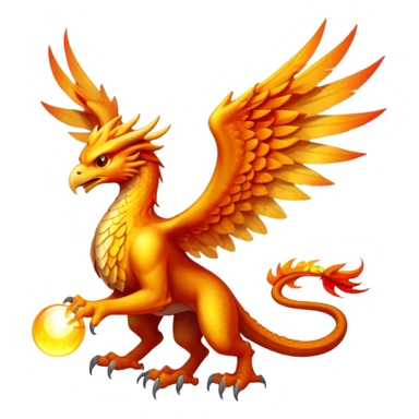 legendary gryphon phenix dragon combination with a legendary beam sticker