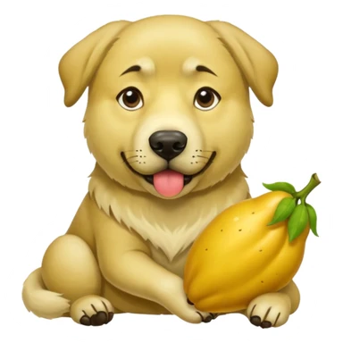 Kangal Hund mit Birne in der Hand  sticker