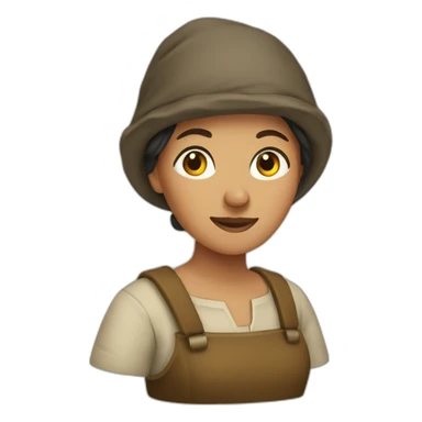 Peasant woman sticker