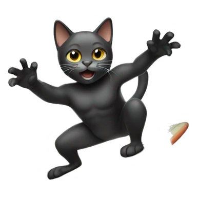 CAT Surfing making Surfer Sign  sticker