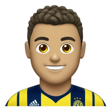 Ronaldo with fenerbahçe shirt sticker