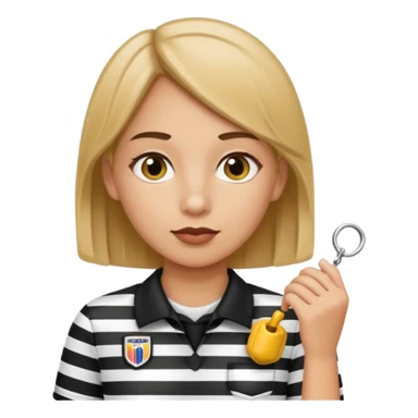 girl referee sticker
