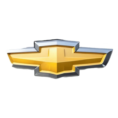 Chevrolet logo black instead of gold sticker