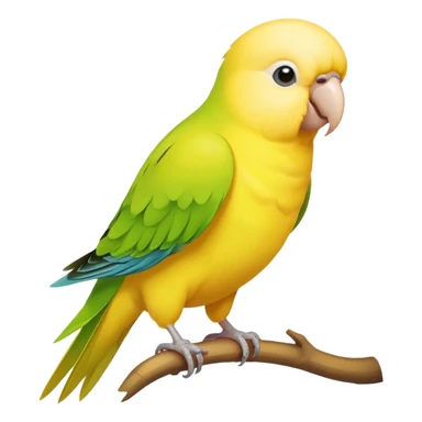 yellow parakeet sticker