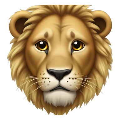 Injured lion sticker