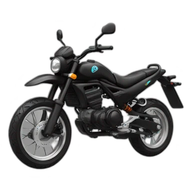 Black Pit bike sticker