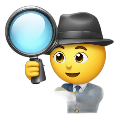 IT auditor inspecting computer with magnifying glass sticker