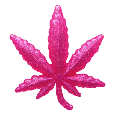 Weed gummy that’s pink and sparkly  sticker