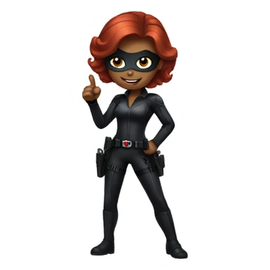 Black Widow thumbs up  sticker
