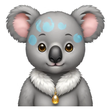 Koala with earrings sticker