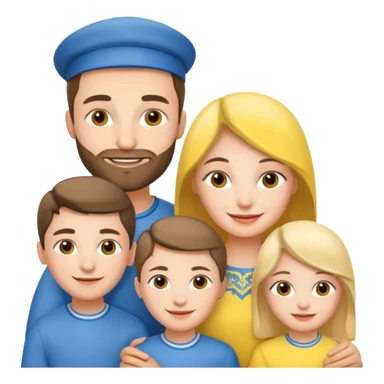 Ukrainian family sticker
