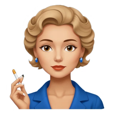 a woman with a slight smile smoking a cigarrette while holding a blue hardcover of Anna Karenina by Liev Tolsoi in a cafeteria full of queer people being nice and ordering specialty coffee from nigeria sticker