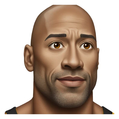 DWYANE THE ROCK as a captain sticker