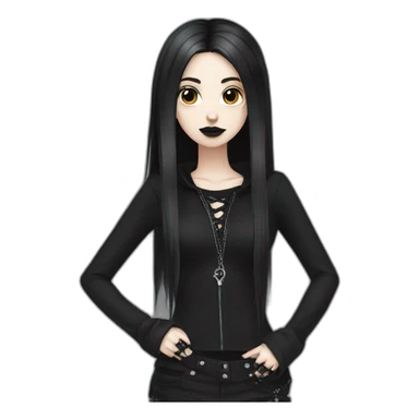 goth gf sticker