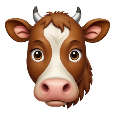 sad cow sticker