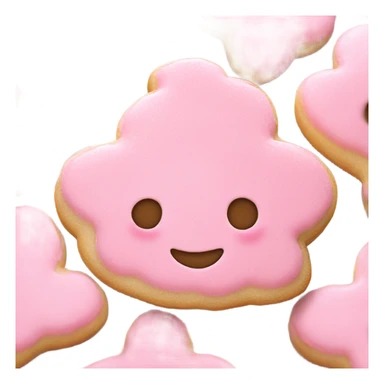 Pink frosting sugar cookie  sticker