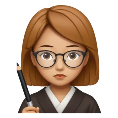 i need an image of a japanese woman analyst sticker